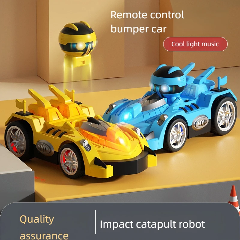 子供のためのラジコンカーのおもちゃ,2プレーヤーの車のおもちゃ,障害物,音楽,光,感覚玩具,衝突防止,子供のロボット,2.4g
