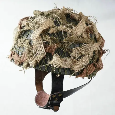 SECONDA GUERRA MONDIALE WW2 UK PARATROOPER BRITANNICO SOLDATO CASCO AIRBORNE DENISON Raccolta militare Rievocazione di guerra