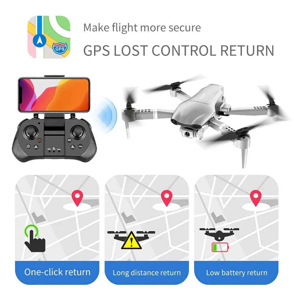 For 4DRC F3 Drone 8K GPS Professional HD Aerial Photography 4K HD Dual Camera WIFI FPV Dron Folding RC Quadcopter Toys Gift