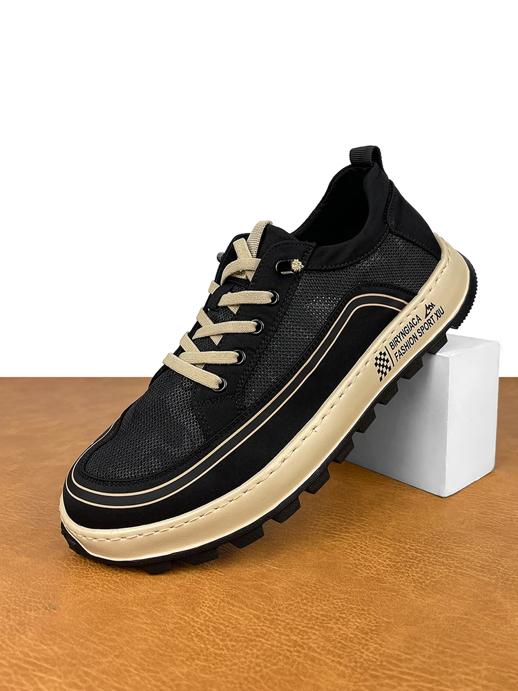 

Мужские летние дышащие кроссовки: легкие, повседневные, модные, спортивные, с амортизацией, низкие, без шнурков