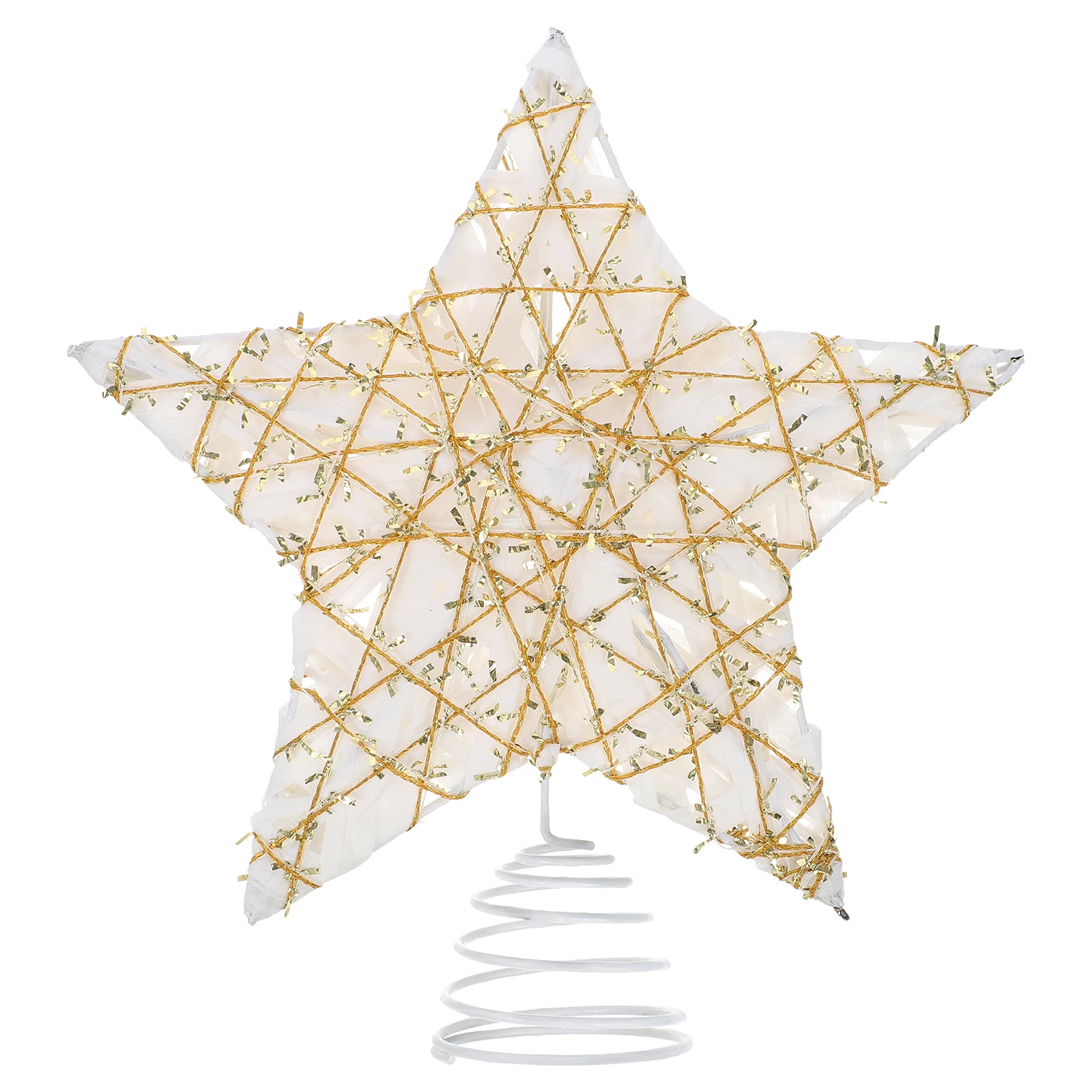 

Christmas Tree Star Topper Plastic Xmas Decorations Five Pointed Star Design Holiday Party DIY nament Christmas Tree