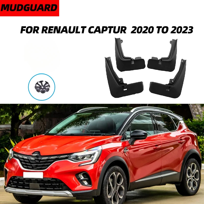 Car Mudguards For Renault Captur Accessories 2020 2021 2022 2023 Front Rear Wheel MudFlaps Fender Mud Guard Splash Flaps Styling