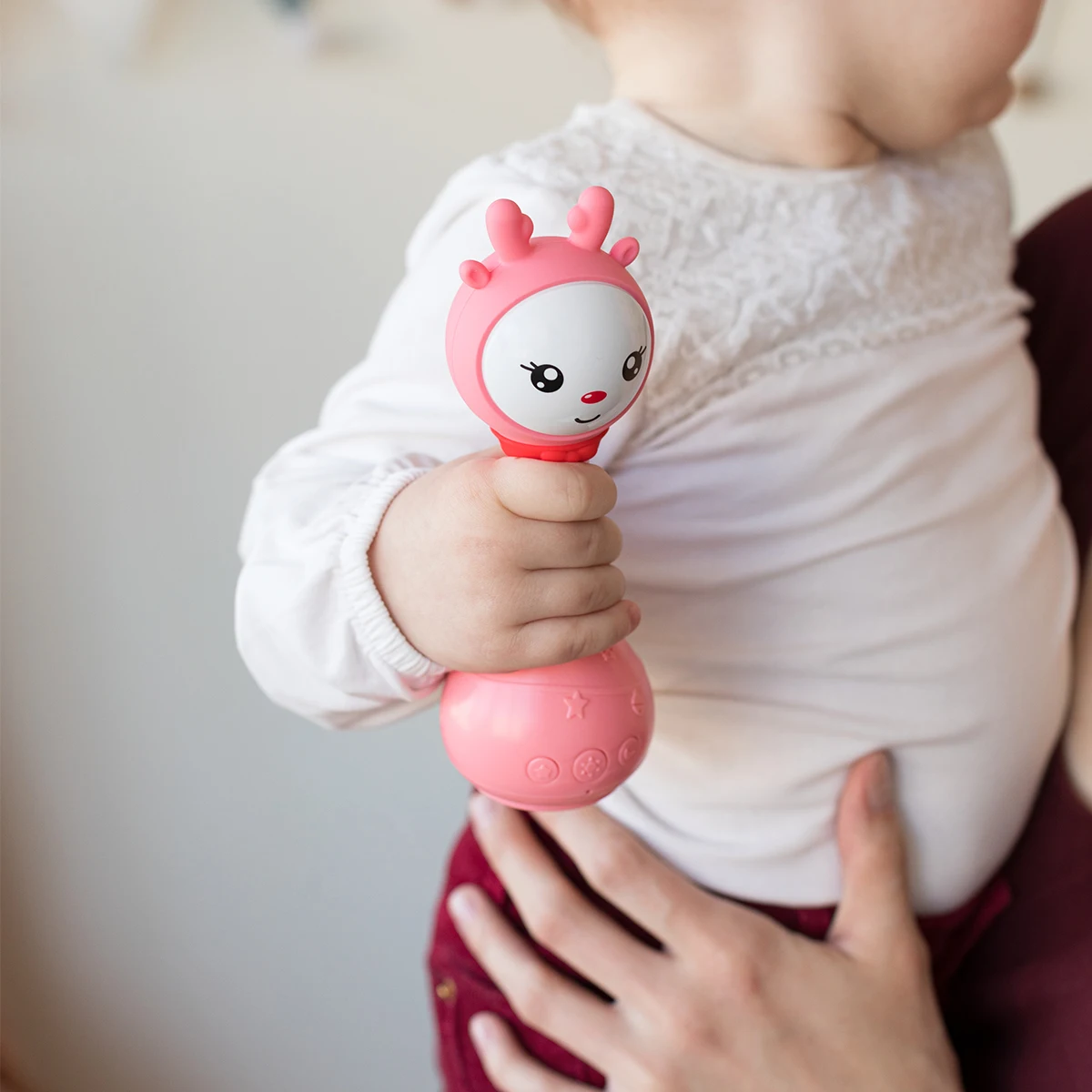 لعبة عضاضة موسيقية للأطفال 0-24 تعليم سرير أطفال متنقل جرس عربة أطفال حديثي الولادة سرير مصاصة للرضع المسيل للدموع #5