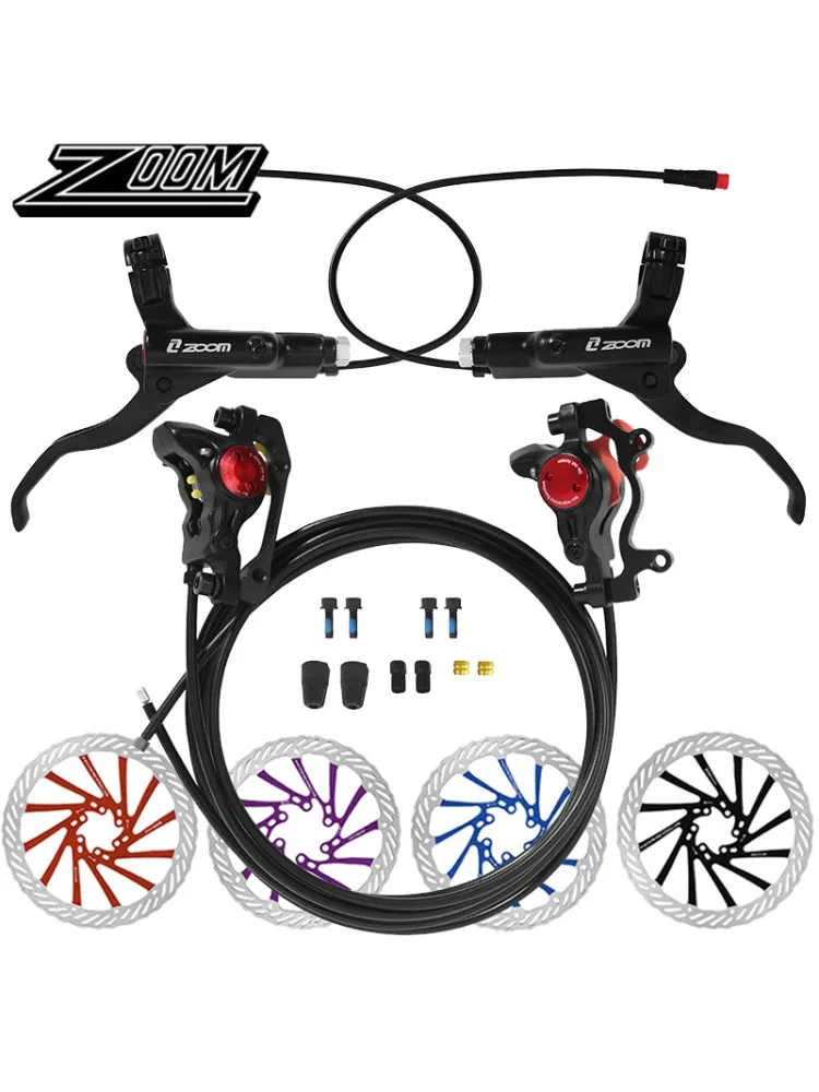 AliExpress NONE ZOOM HB-775E Electric Bicycle Disc Brake Set 1100/1850mm E-Bike Hydraulic Brakes Set Electric Scooter Hydraulic Disc Brake