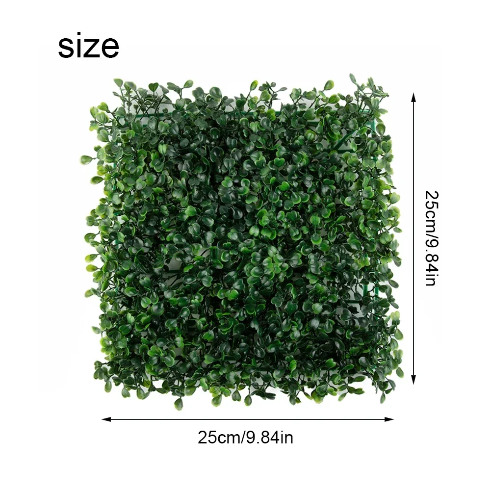 1pcs Simulated Lawn Courtyard Garden Outdoor Decor Turf Grass Mat Artificial Plant Walls Foliage Hedge Grass Mat Greenery