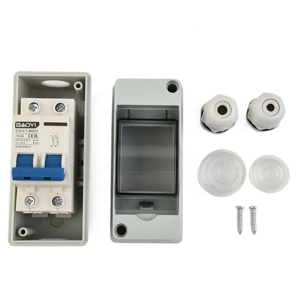

DC Circuit Breaker Switch for Photovoltaic Cell Combiner Box with Waterproof Junction Box and Waterproof Distribution Box