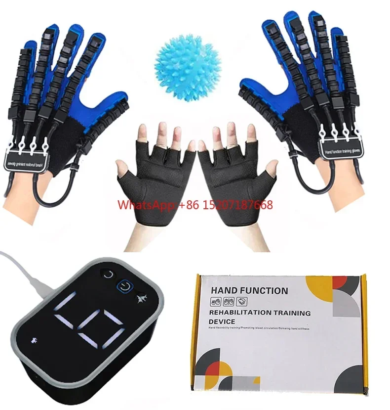 Finger Rehabilitation Robot Gloves Stroke Hemiplegia Cerebral Infarction Training Equipment Therapy Hand ExerciserLeft & Right