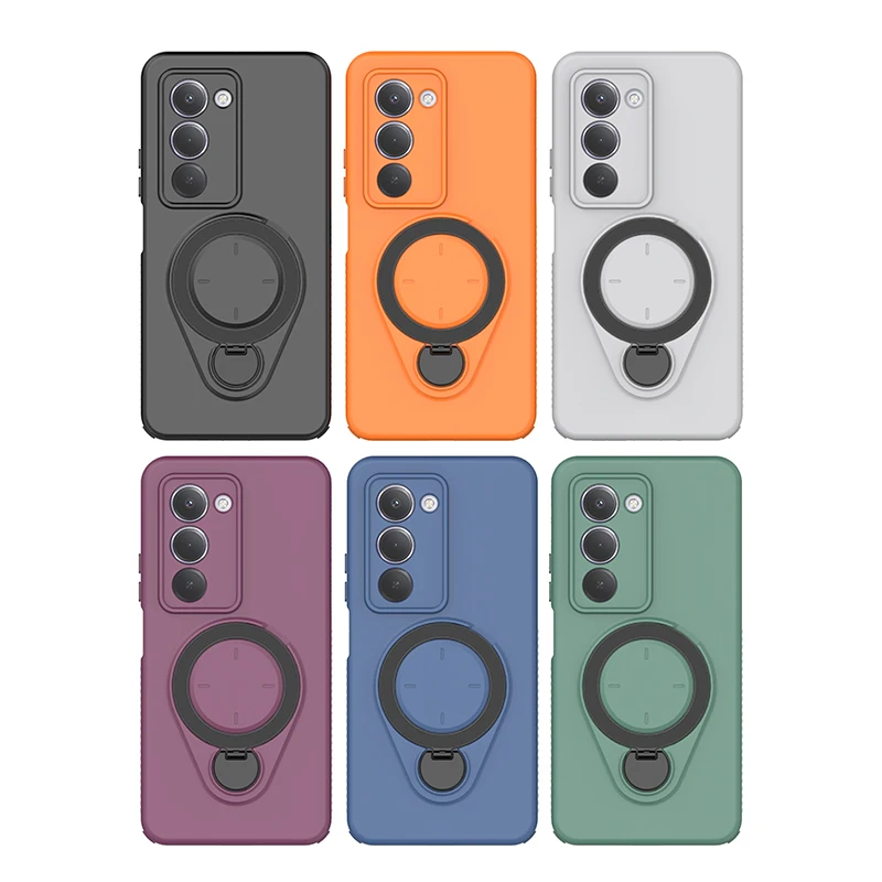 360 °   Obrotowy metalowy uchwyt pierścieniowy z magnetycznym etui na Xiaomi Redmi 15 4G 5G 169,5 mm 171,1 mm, miękki, odporny na wstrząsy pokrowiec z TPU. — zdjęcie produktu 6