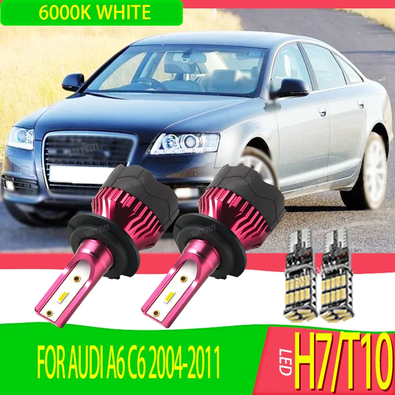 

brilliant H7 LEDs backed by a full 3-year warranty High Low Beam Bulb For Audi A6 C6 2004 2005 2006 2007 2008 2009 2010 2011