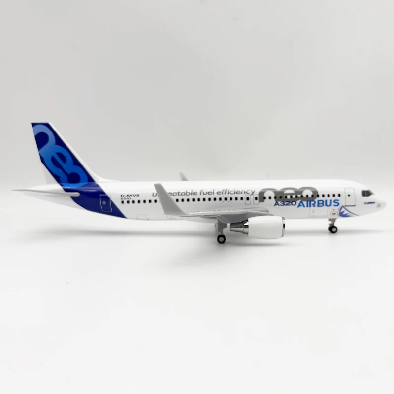 A320neo Prototype 1/250 Scale 30cm Resin Plane Model Kit Diecast Airplanes With Stand & Wheel For Aviation Hobby Static Ornament