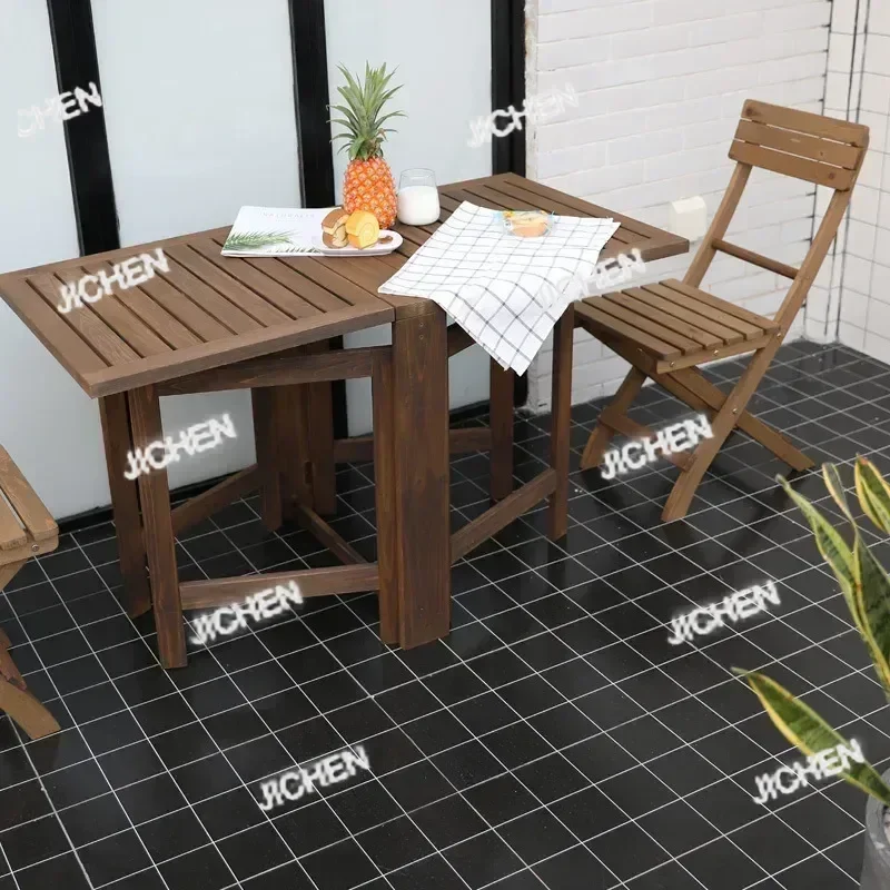 

XHQC складной стол для отдыха на балконе, домашние простые портативные обеденные столы, провинция, пространство, прямоугольный многофункциональный походный стол