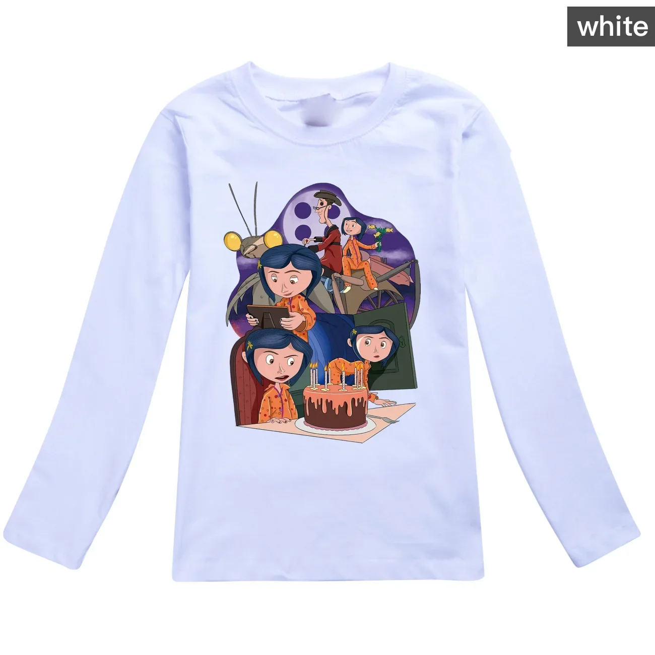 kids fashion clothes Summer Kids Game Coraline Printed T-shirt Children Cartoon T Shirt Toddler Baby Long Sleeves Tshirt3060