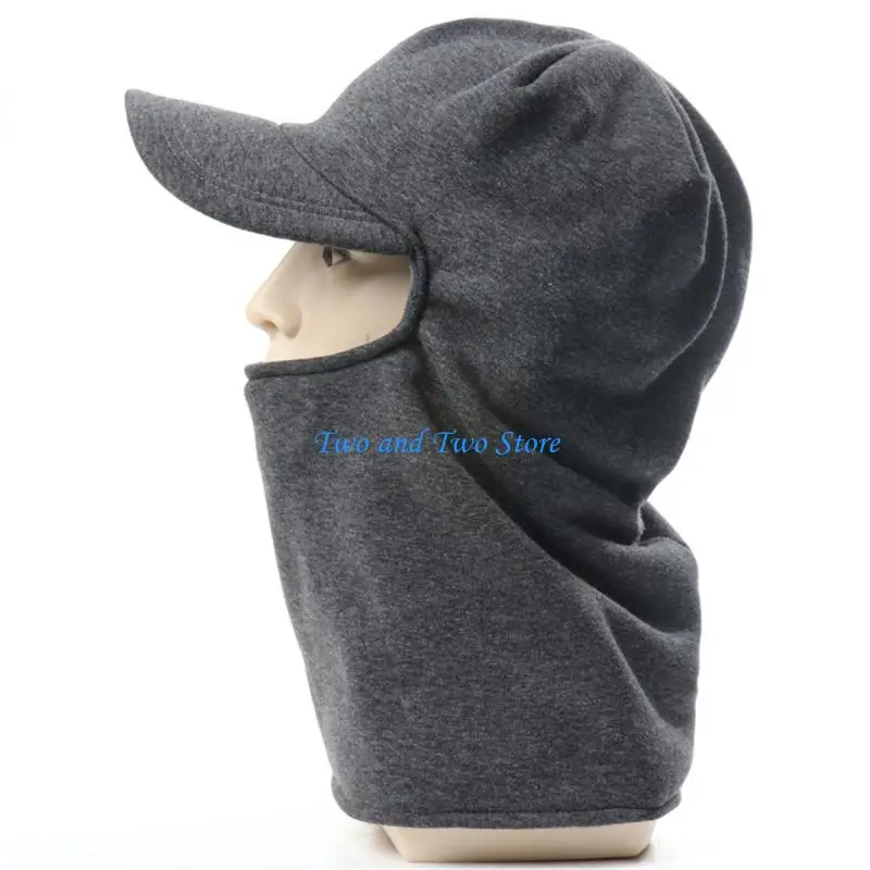 

HX6F Comfortable Warmth Winter Hat Windproof Lining Pullover Hat For Women Men Outdoor Activity Cold Weather Headwear