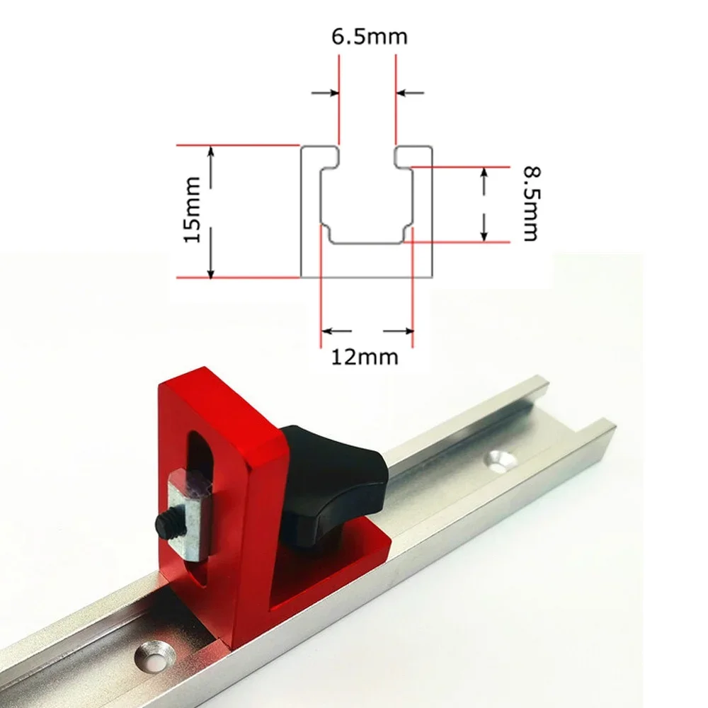 

Aluminium T Track Slot Connector 35/45 Sliding Brackets Chute Machinery Part Module T Track T stop Woodworking Chutes Brackets