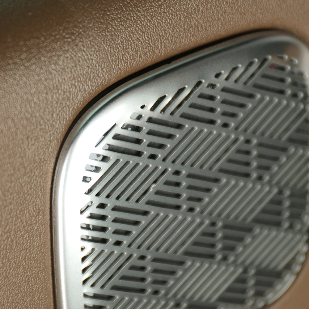 For Kia EV9 2023 2024 2025 Stainless Steel Car Third Row Speaker Horn Cover Tweeter Speaker Trim Accessories LHD