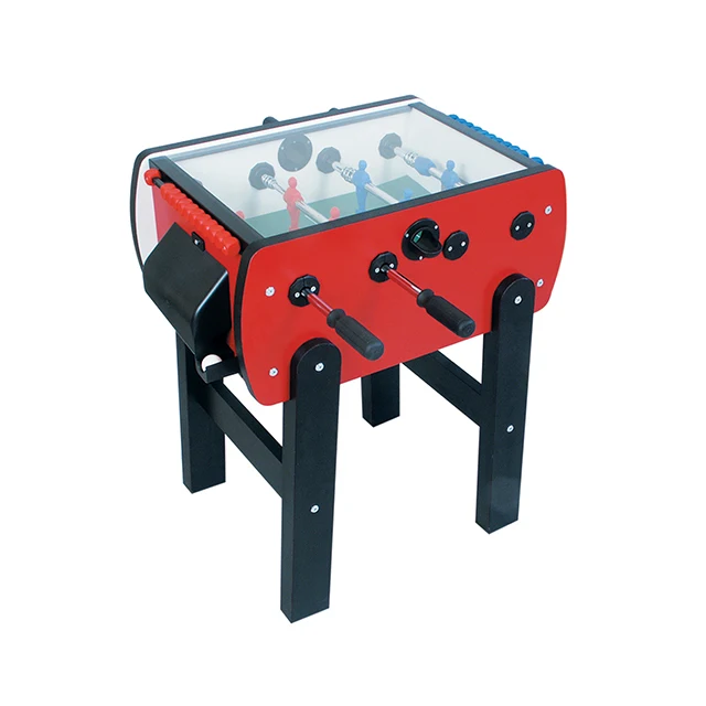 Mini Table Soccer for Kids 3-6 Years Old Quality Made in Italy Product in Red and Blue Colors with top cover