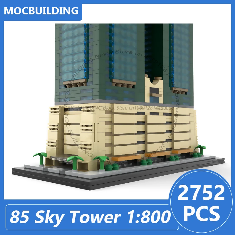 85 Sky Tower Modell im Maßstab 1:800 in Taiwan Moc Bausteine Diy Montieren Ziegel Architektur Display Weihnachten Spielzeug Geschenke 2752PCS