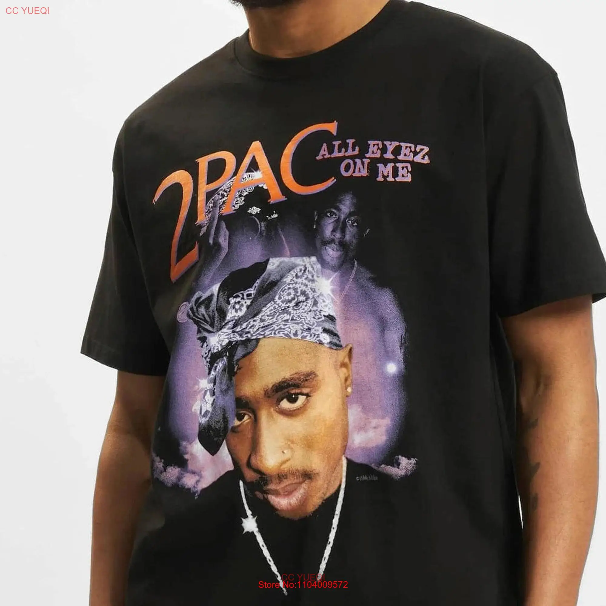 Retro Tupac Shakur Rap Vintage 90s T Shirt 2PAC Hip Hop California West Side USA Classic shirtTupac All eyez on me