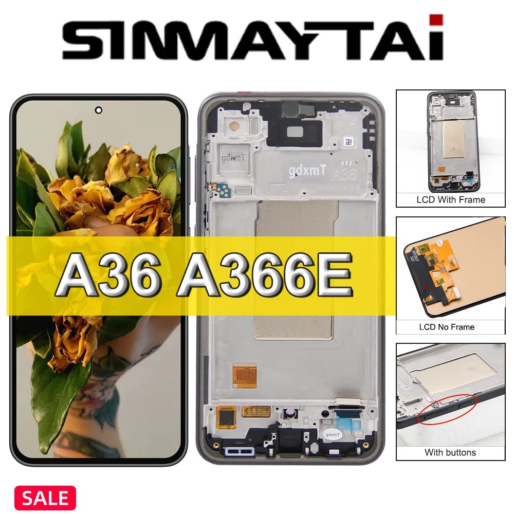 A36 Display Für Samsung Galaxy A36 5G Display Bildschirm A36 SM-A366E SM-A366B SM-A366U LCD Touch Screen Digitizer Ersatz