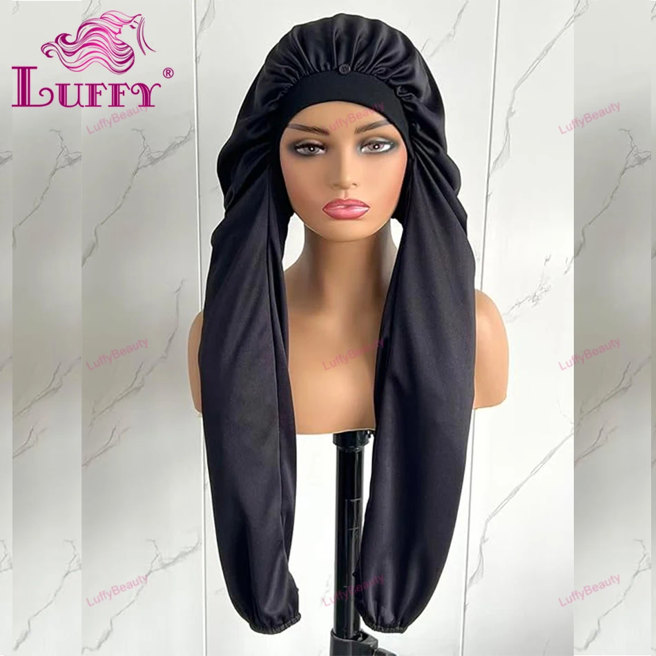 بونيه للنساء، أغطية شعر طويلة للنوم، 2 في 1 حماية للشعر الطويل والضفائر، غطاء رأس لضفائر الشعر #3