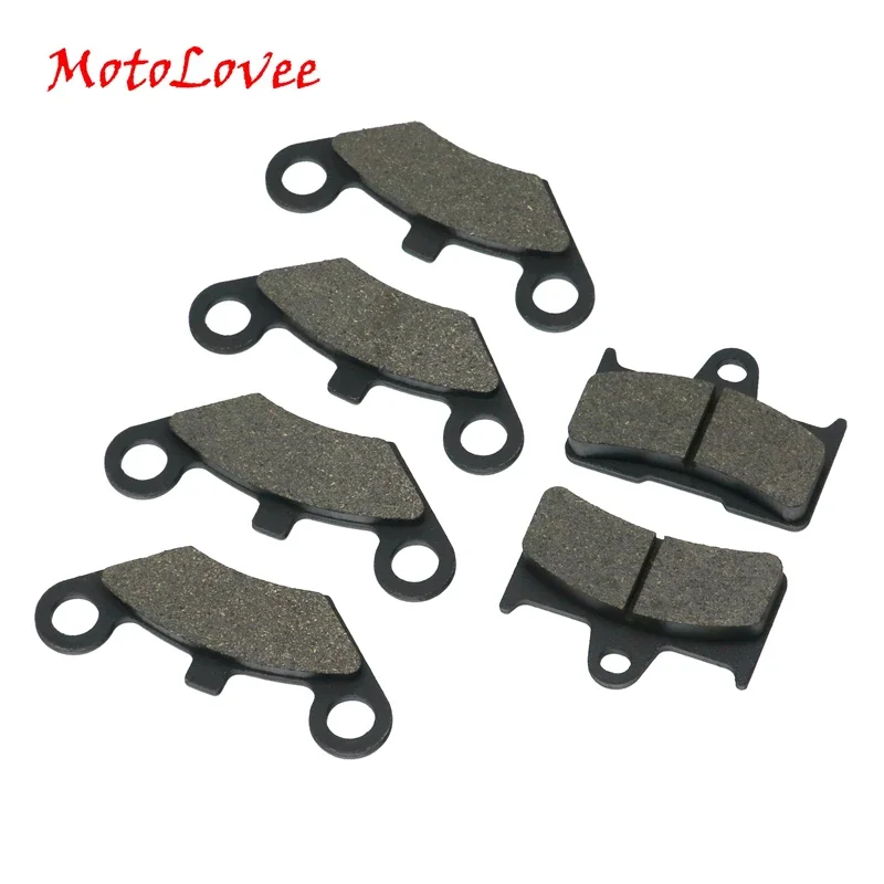 MotoLovee ATV Front 4pcs+Rear 2pcs Semi Metallic Brake Pad Disc Brakes 6 Pieces For CF Moto CF500 500CC CF 600 600CC X5 X6 X8 U5