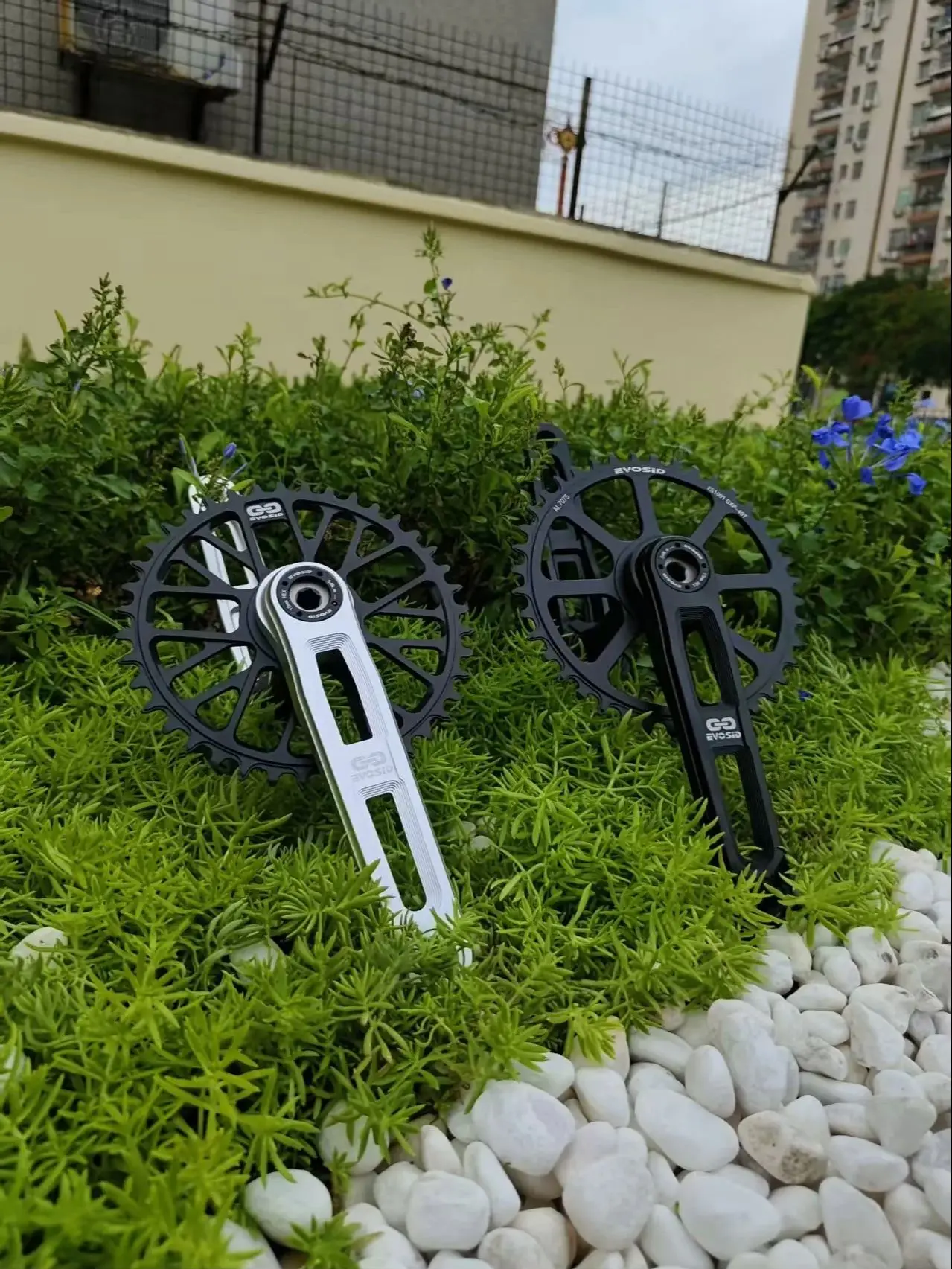 AliExpress EVOSID Ultralight Road Bike Crank 160/165/170mm Gravel Bicycle Crankset 8S 9-12S Folding Bike Intregated Crank Chainring 40T-50T