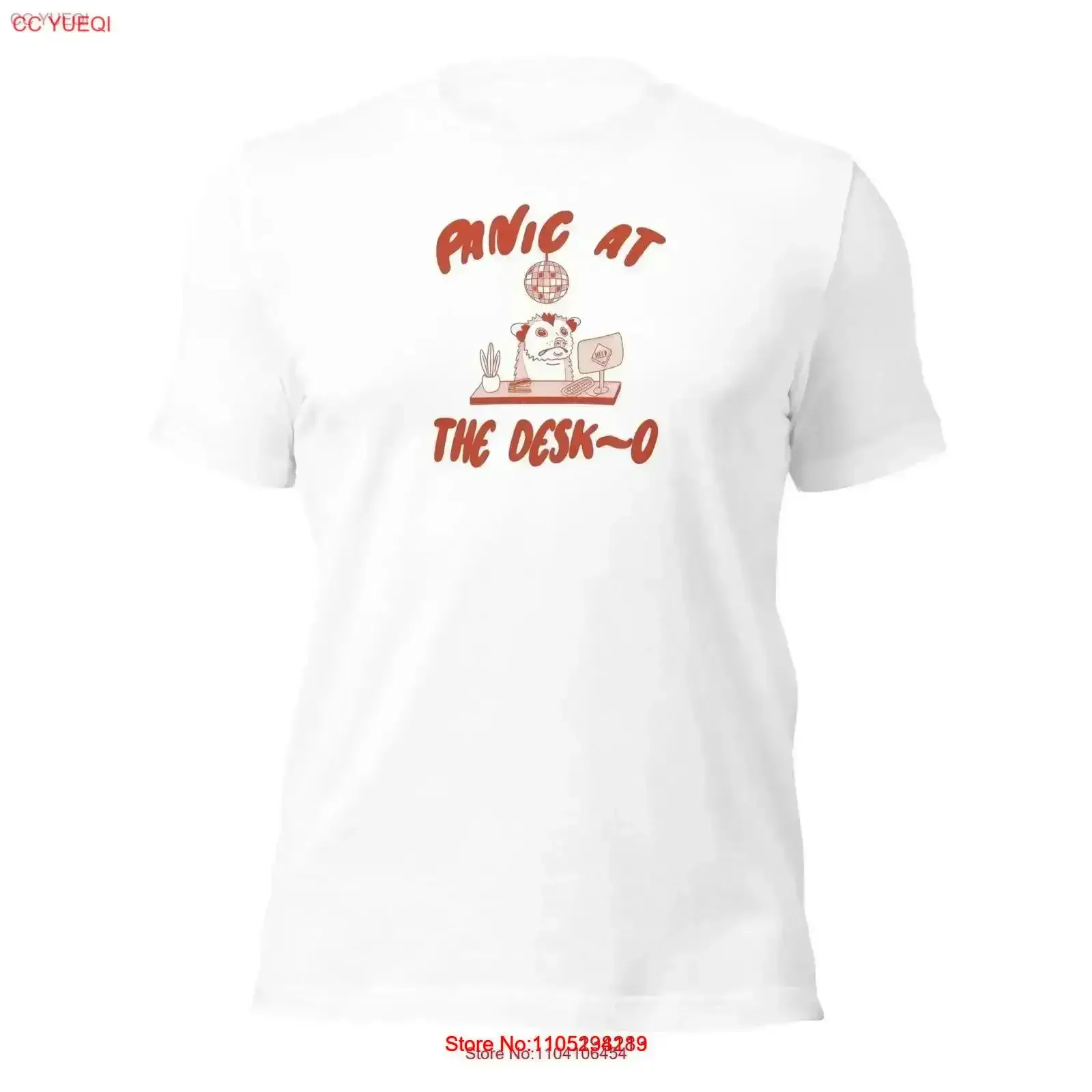 Panic At The Desko T Shirt vintage Washed designer clothes Breathable homme Top For Everyday Wear Versatile Comfortable