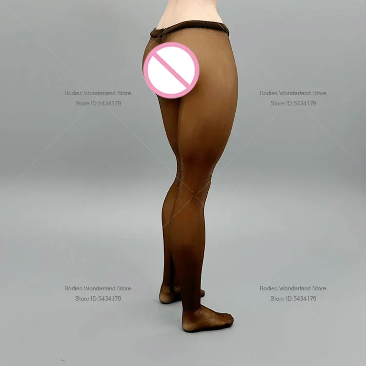 1/6 Scale Female Soldier Ultra Thin Micro Transparent Solid Color Long Tube Pantyhose For 12inch Action Figure Doll