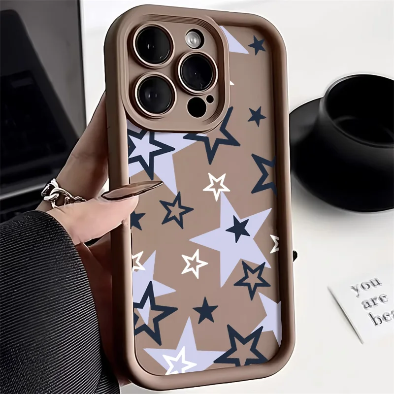 Star Heart Painted Phone Case For Infinix Hot 40 Pro 30Play 30i 20 Cover Infinix Note 40 30 Pro 30 VIP Zero 30 Drop-resistant