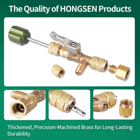 HONGSEN HS-1430 होम एयर कंडीशनर वाल्व कोर डिस्सेप्लर और प्रतिस्थापन रखरखाव रिंचेंट टूल 10 best sales होंगसेन - №10