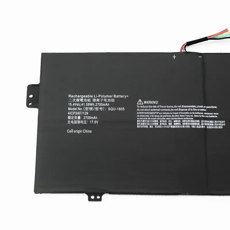 Imagem -04 - Bateria do Portátil para Acer Swift S7371 Sf71351 Acer Spin Sp714-51 Squ1605 15.4v. 58wh 2700mah 41 Cp3 67 129