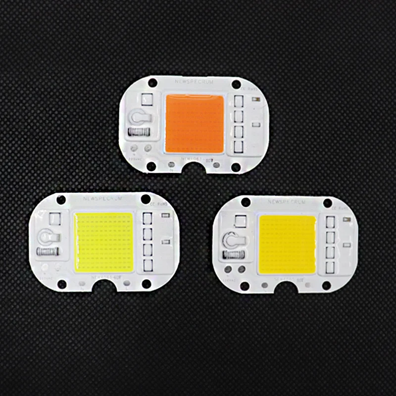 220V Chip LED 50W Two Kinds of Welding Methods LED Module UV 395nm 3000K 4000K 6000K for Floodlight DIY Fishing Lamp LED Chips