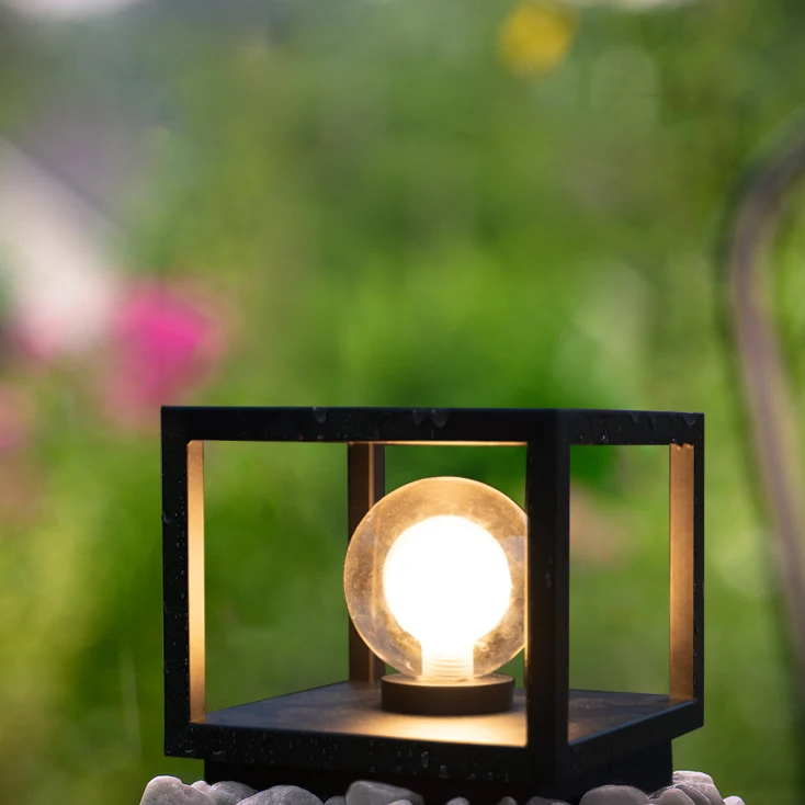 Zomi Outdoor IP 65 Waterproof Garden Fence Gate Landscape Decorative Lighting Villa Post Light Emitting Diode Post Light