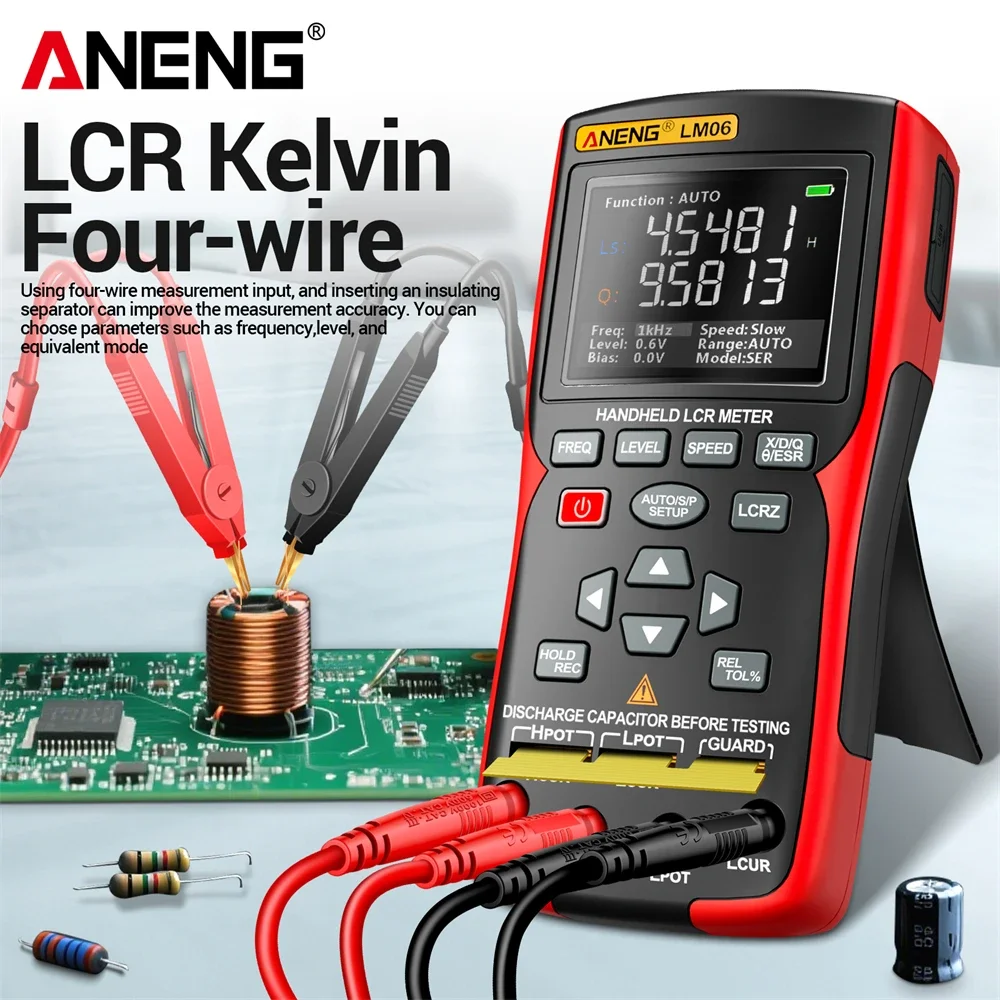 ANENG LM06 LCR Bridge Meter Portable Handheld Multimeter Capacitor Tester Inductance Electronic Component Auto Measurement Tool view 2