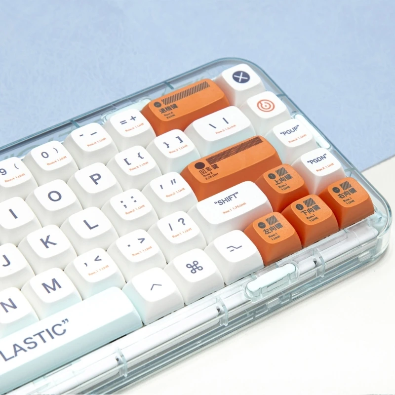 Durable 139 Keys THIS IS PLASTIC Theme Keycaps XDA Full Set Keycap DyeSubbed Thick PBT for Gaming Mechanical Keyboard