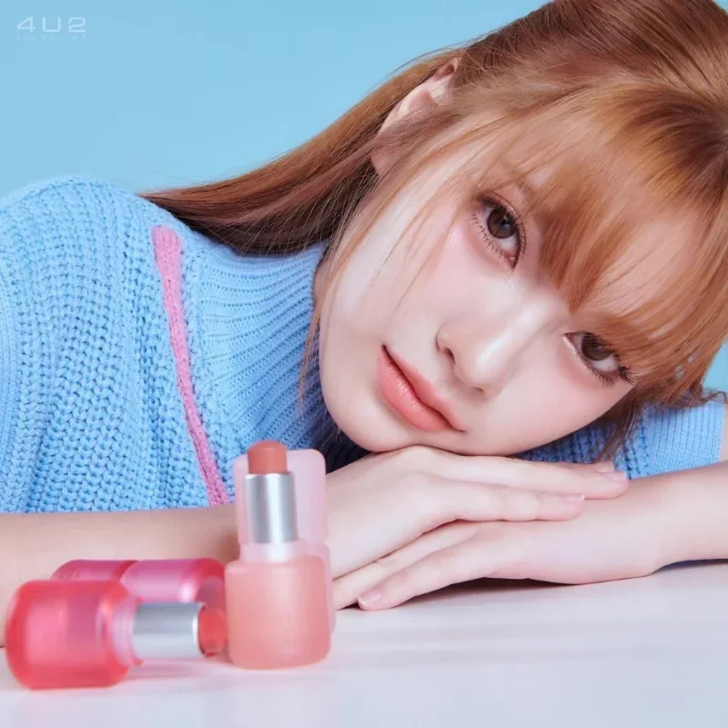 تايلاند 4U2 ماتي بلسم أحمر الشفاه لينة ماتي أحمر الشفاه غير عصا كوب طويل الأمد مقاوم للماء الشفاه روج الجمال ماكياج مستحضرات التجميل #2