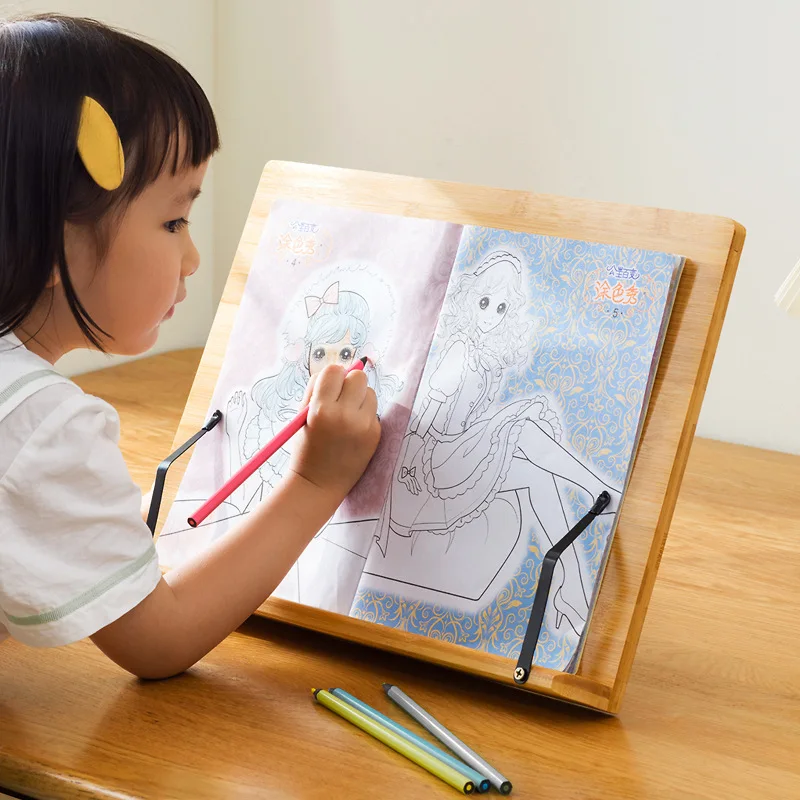 Durable Reading stand Reading stand Children's reading books Fixed artifact Desktop bookshelf Bookstand copybook post stand