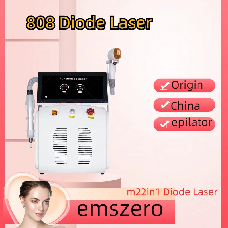 

Portable 808nm 2-in-1 Picosecond Three Wavelength Diode Laser Freezing Point Painless Permanent Hair Removal Machine