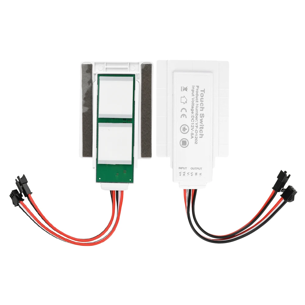 Smart Inductive Dimmer Switch DC12V 5A 60W LED Briver LED Double Touch Button Defogger Switches for Bathroom Mirror Light