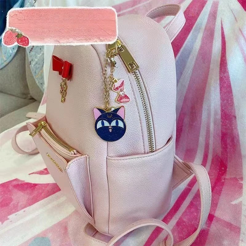 Sailor Moon Anime Water Ice Moon Sailor Suit Pendant Keychain Super Moon Hare Exquisite Bag Shiny Metal Transformer Pendant Gift view 5
