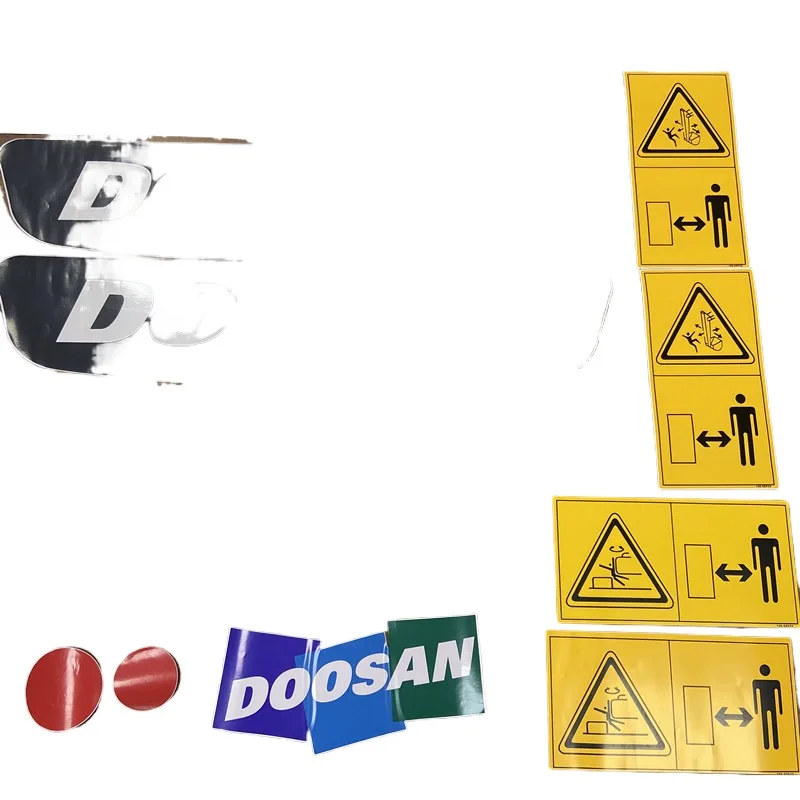 For Doosan DX60 75 80 150 260 300 350 380 full vehicle sticker side door counterweight sign excavator accessories