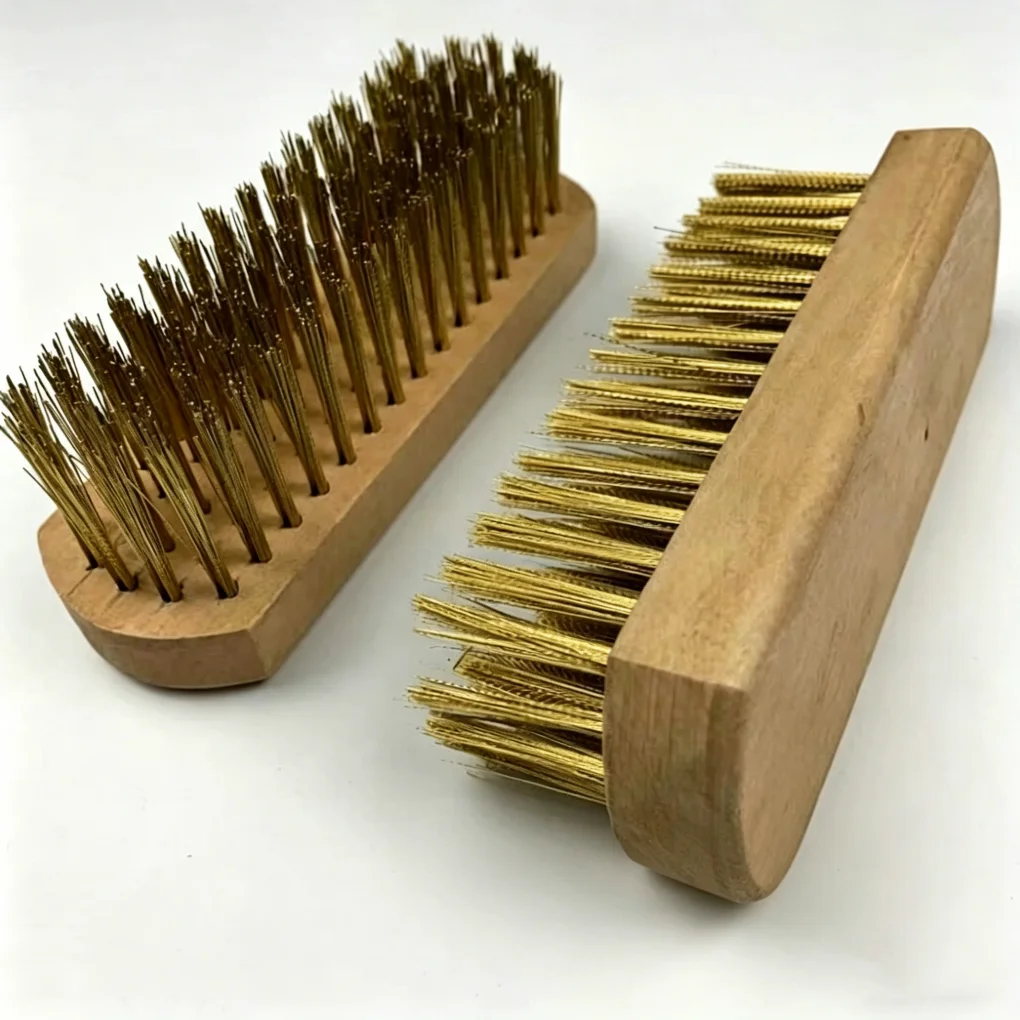 5PCS/SET Pizza Oven Brush, Copper Wire Commercial Oven Brush Head, Pizza Bread Oven Kiln Brush Head, Oven Cleaning Tool Brush