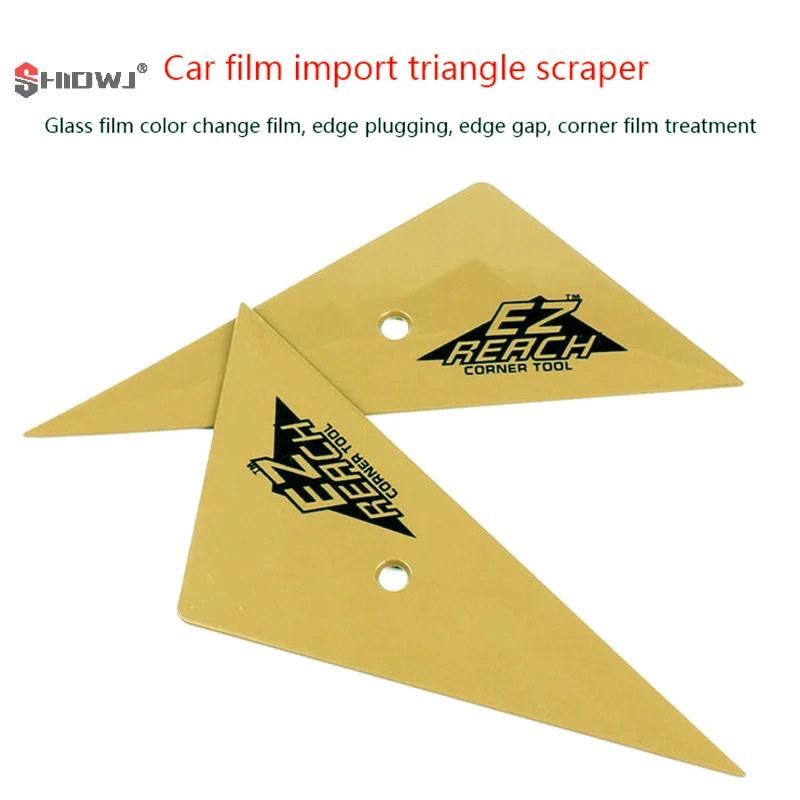 1Pc Soft Triangle Go Corner Squeegee Vinyl Car Wrap Window Tinting Scraper Carbon Film Windows Edge Installation Tucking Tool