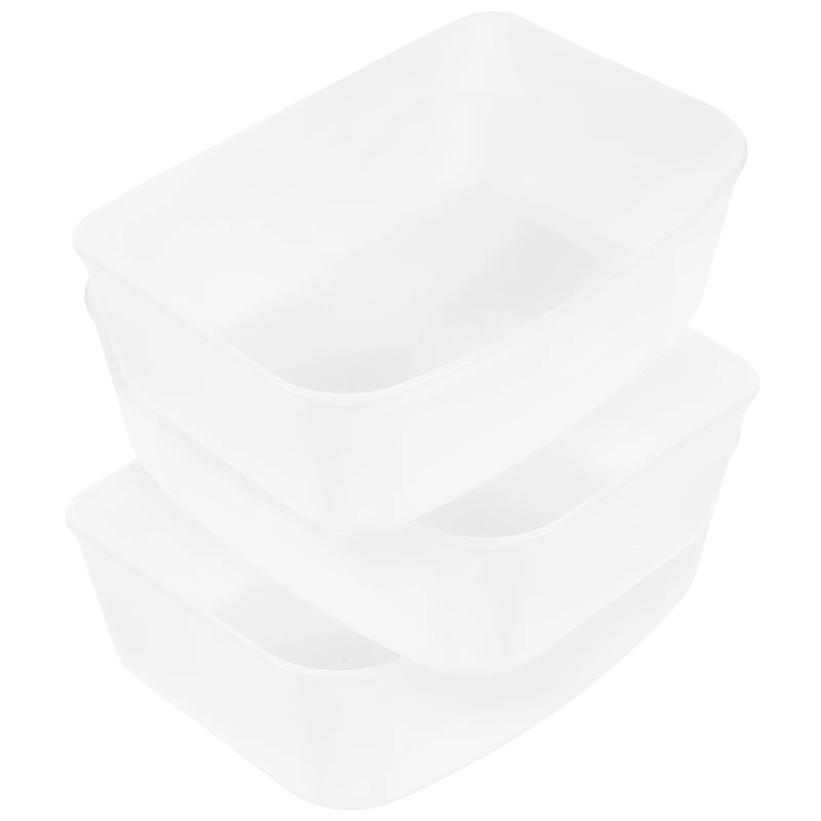 

3pcs Bird Food Feeder Bowl Plastic Cage Feed Container For Parrot Cockatiel Pigeon Durable Reusable Easy Clean Pet Accessories