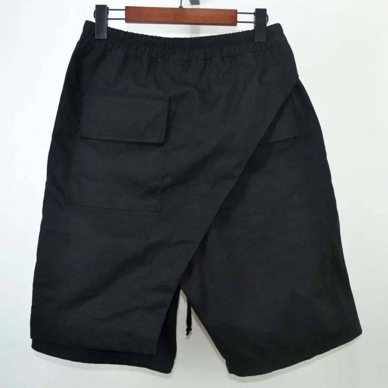 HKSH Summer New Men Tide Design Dark Multi-Layer Asymmetric Pockets Patchwork Casual Elastic Waist Drawstring Ins Shorts HK17953