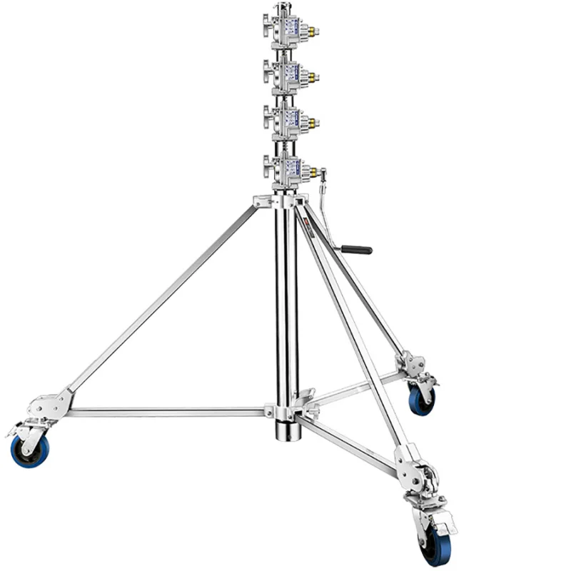 

ST-AFD804 Hand-Cranked Wind-Up Heavy Duty Lamp Stand Photographic Tripod Brake Wheel for Film Studio Video Cinema
