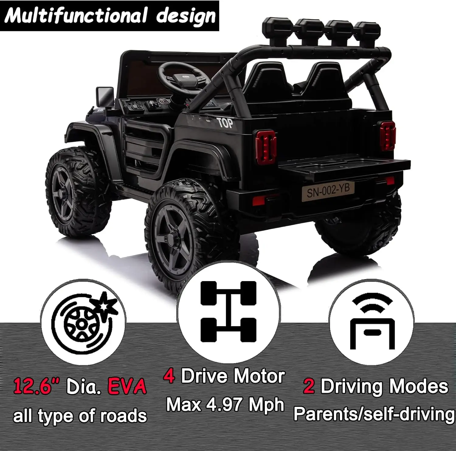 2-miejscowy samochód elektryczny 24 V dla dużych dzieci zasilany akumulatorem dla dzieci 4x4 samochód do jazdy na samochodzie z pilotem zdalnego sterowania jazda na ciężarówce w