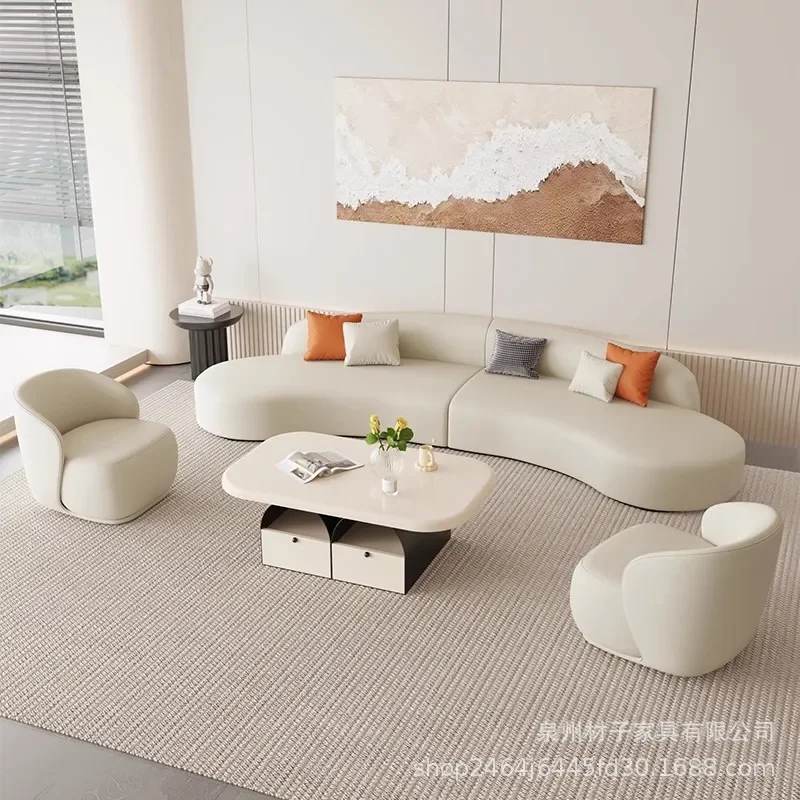 DSA Fabric Sofa Sales Department Negotiates Leather Sofa Office Business Reception Guest Sofa Coffee Table Group