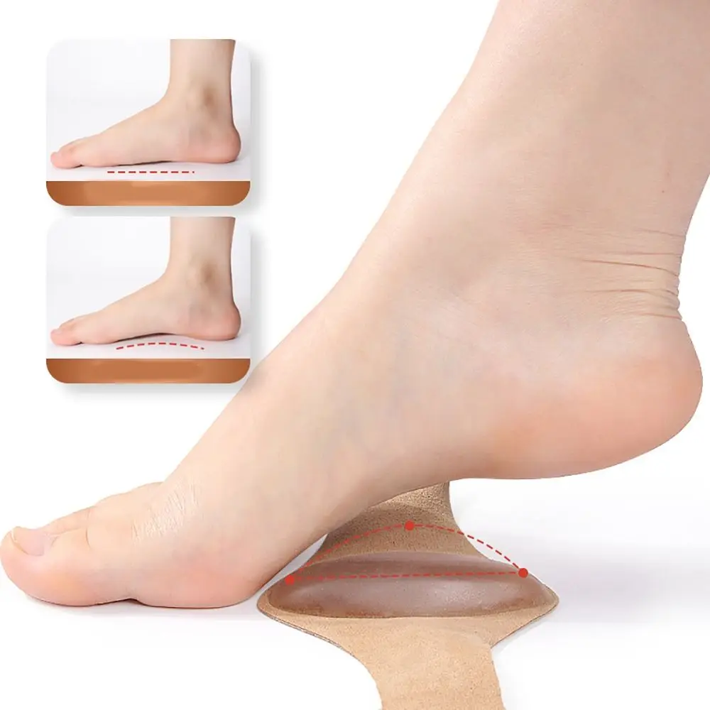 Gel Pad Feet Pain Relief Arch Support Adjustable Non-Slip Arch Sleeves Breathable Foot Wrap Corrector