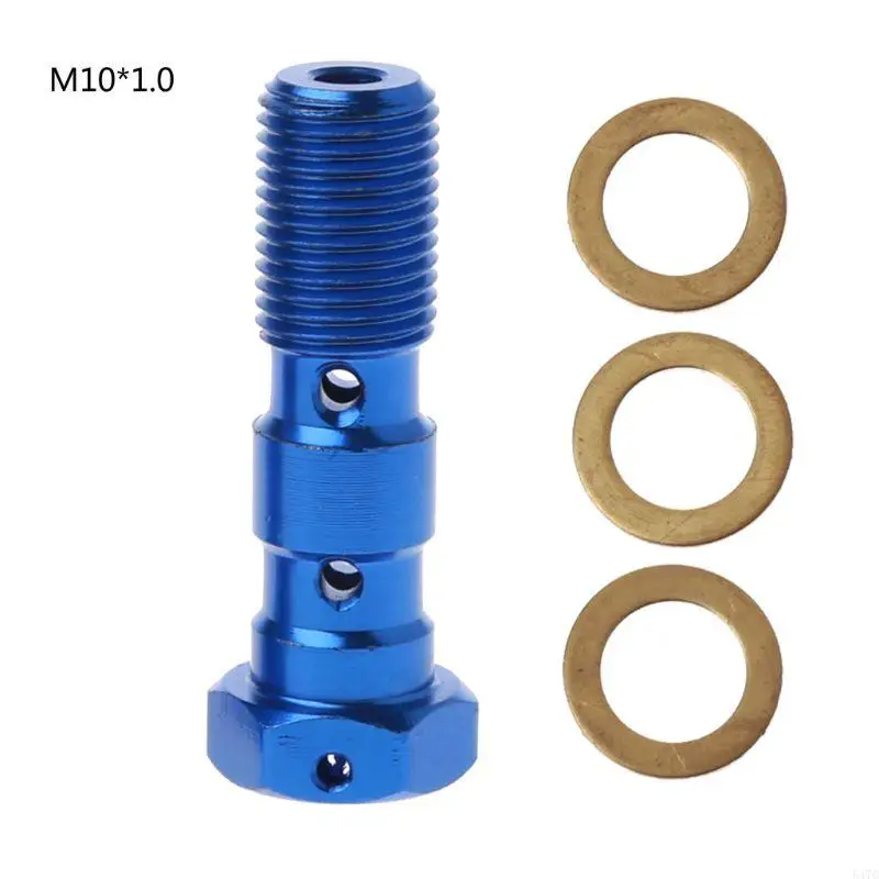 547C Aluminum Alloy Brake Cylinder Oil Hose Screw Universal Tube Tubing Screws Bolts for Motorcycle M10x1.25/M10x1.0